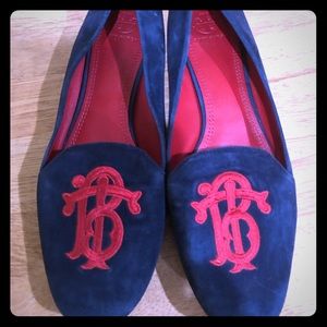 Navy suede Tory Burch Shoes